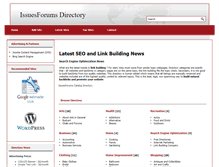 Tablet Screenshot of issuesforums.com